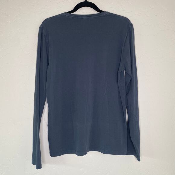 Patrick Assaraf Stream Pima Cotton Stretch Long Sleeve T-Shirt Small - Picture 9 of 10